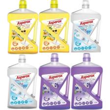Asperox Yüzey Temizleyici 2,5 Lt Portakal & Limon 2 Adet Beyaz Sabun 2 Adet Menekşe & Yasemin 2 Adet