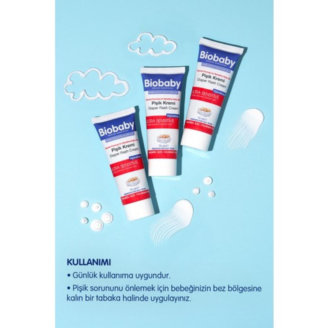 Biobaby Bebek Pişik Kremi %40 Çinko 75 gr - Organik Kır Iğdesi Yağı Ve Zeytinyağı Içerir