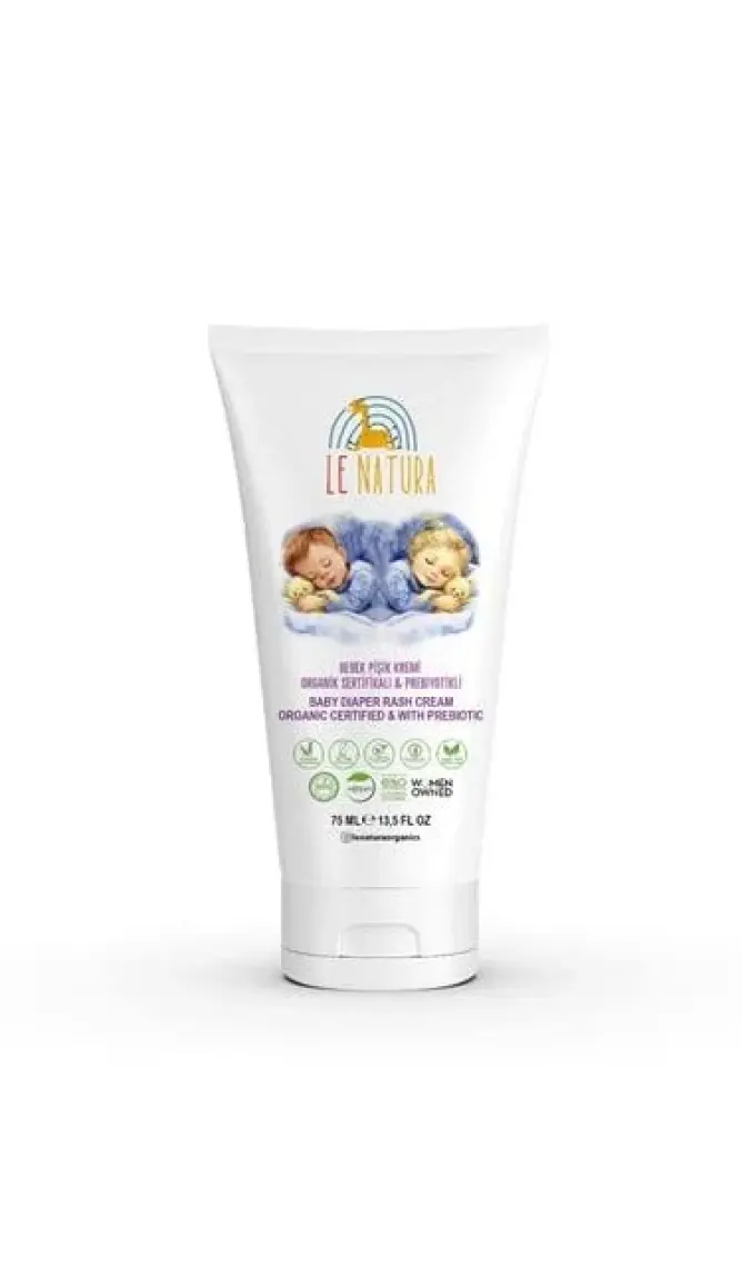 Le Natura , Vegan ve Prebiyotikli Bebek Pişik Kremi - Sarı Kantaron Özlü ve Hodan Yağlı 75 ml