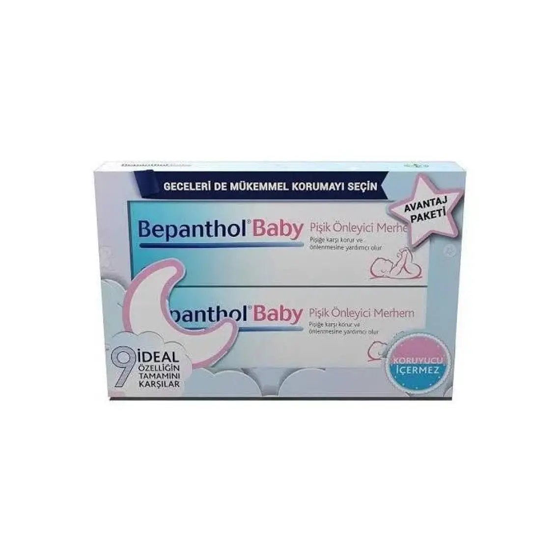 Bepanthol Baby Pişik Önleyici Krem - Hassas Ciltler İçin Koruma ve Nemlendirme, 100 ml, Kolayca Temizlenebilen Tüp