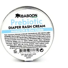 Baboon Natural Baboon Prebiyotikli Pişik Önleyici Krem - Prebiotic Diaper Rash Cream