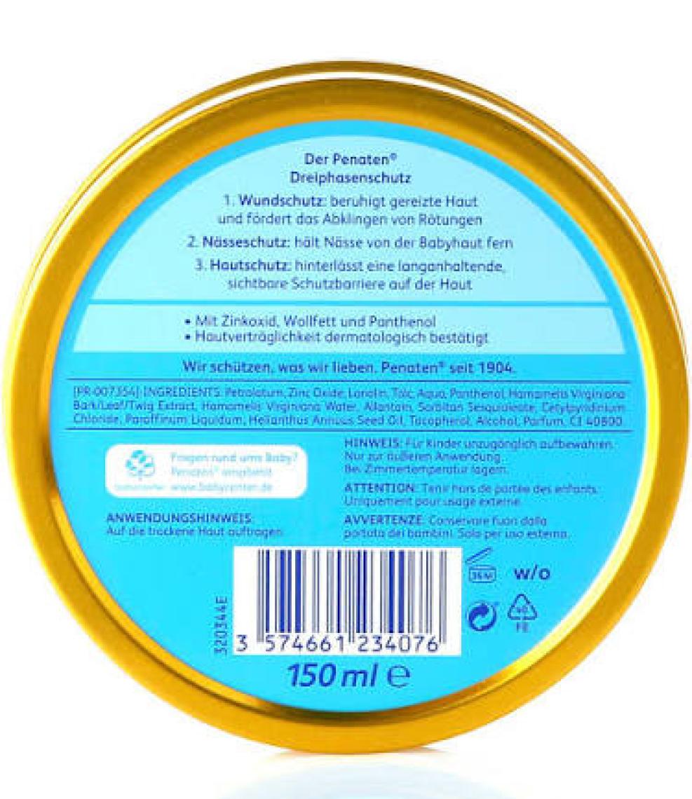 Penaten Baby Pişik Kremi 150 ml