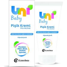 Uni Baby Pişik Kremi - Hassas Bebek Ciltleri İçin Hızla Emilen Bitkisel Formül, 75 ml, Hipoalerjenik, Alkol, Paraben ve Boya İçermez