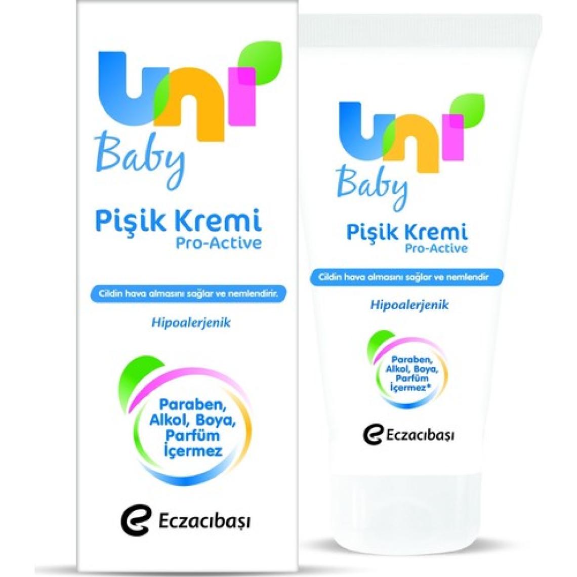 Uni Baby Pişik Kremi - Hassas Bebek Ciltleri İçin Hızla Emilen Bitkisel Formül, 75 ml, Hipoalerjenik, Alkol, Paraben ve Boya İçermez