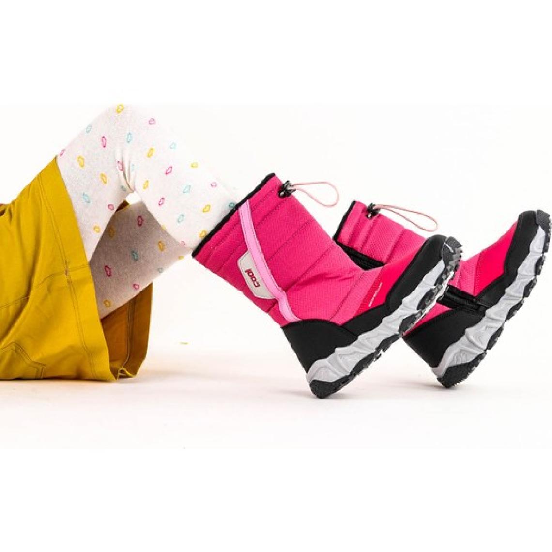 Kiko Kids Molina Suya Dayanıklı Fermuarlı Kız/erkek Çocuk Kar Bot Ayakkabı Fuşya