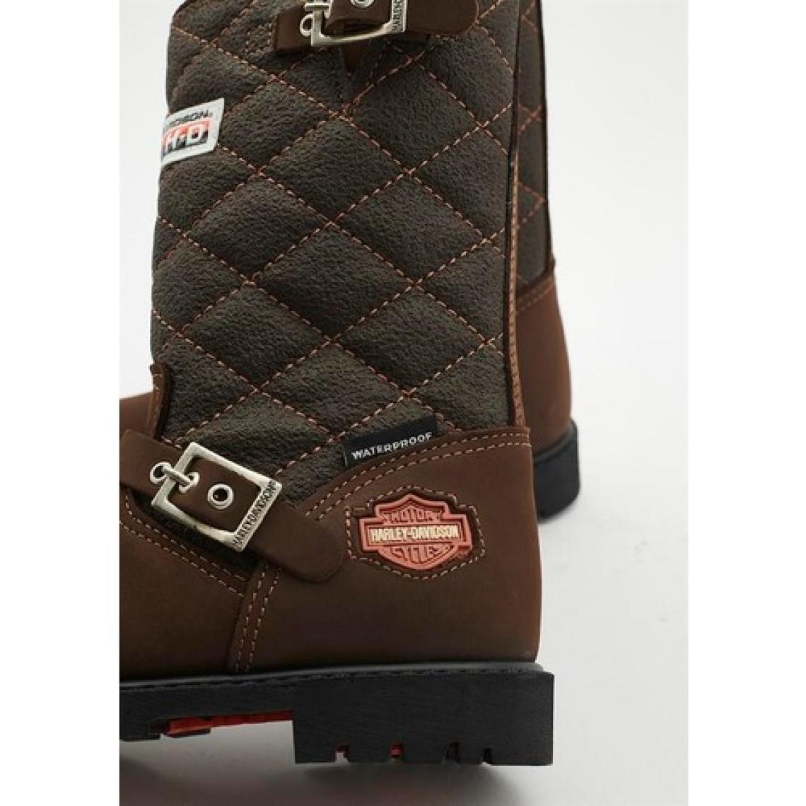 Harley Davidson Laconia Hakiki Deri Kahverengi Çocuk Çizme