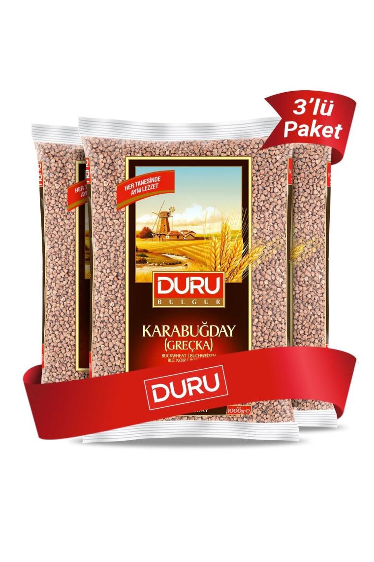 3'lü Karabuğday ( Greçka) Paketi X3 Adet 1 Kg