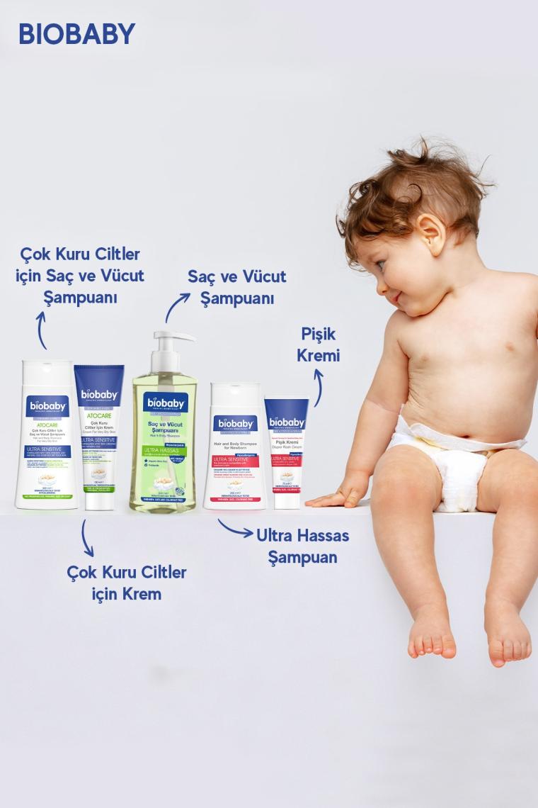 Atocare Çok Kuru Ciltler İçin Saç Ve Vücut Şampuanı 300 ml - Organik Zeytin Yağı Alman Papatyası