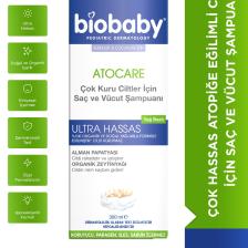 Atocare Çok Kuru Ciltler İçin Saç Ve Vücut Şampuanı 300 ml - Organik Zeytin Yağı Alman Papatyası