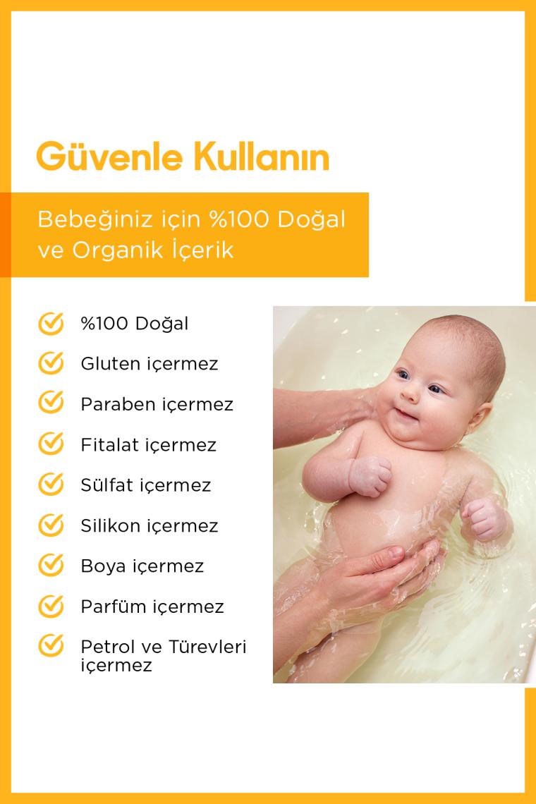 Konak Önleyici Bebek Yenidoğan Köpük Şampuanı %100 Doğal Organik Içerikli Parabensiz Vegan 150ml
