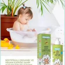 Minoris Kids Organik Saç ve Vücut Şampuanı Karpuz Çilek Kokulu 400ml