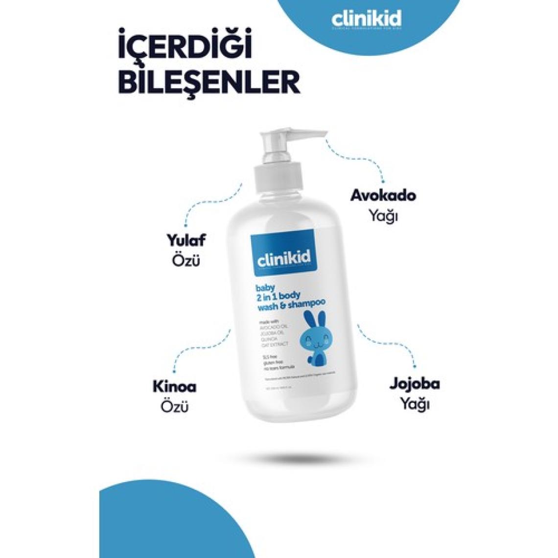 Clinikid 2'si 1 Arada Şampuan & Duş Jeli