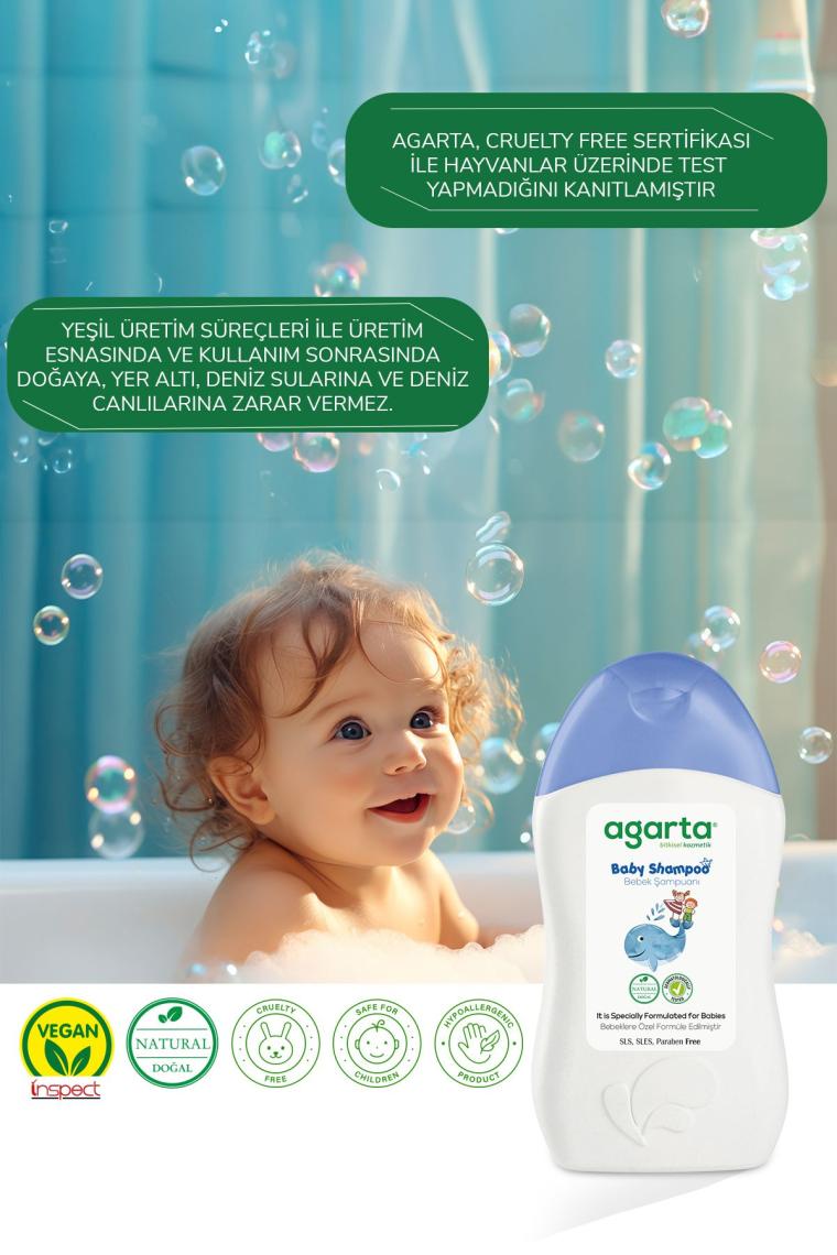Doğal Bebek Erkek Çocuklarına Özel Bakım Şampuan 400 ml