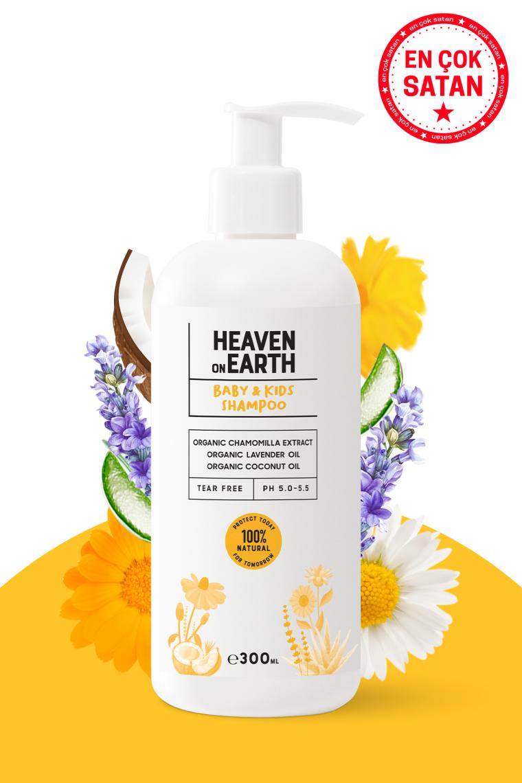 Konak Önleyici Bebek Ve Çocuk Saç Ve Vücut Şampuanı %100 Doğal Organik Vegan Parabensiz 300 ml