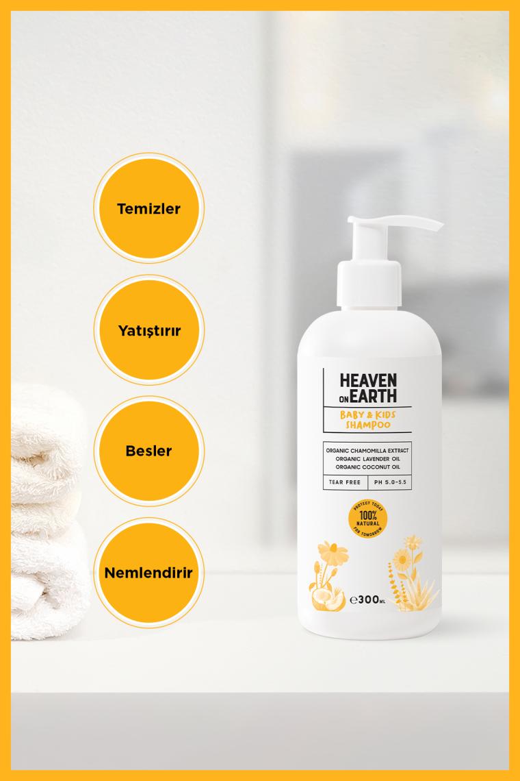 Konak Önleyici Bebek Ve Çocuk Saç Ve Vücut Şampuanı %100 Doğal Organik Vegan Parabensiz 300 ml