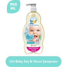 Uni Baby Saç ve Vücut Şampuan 900 ml