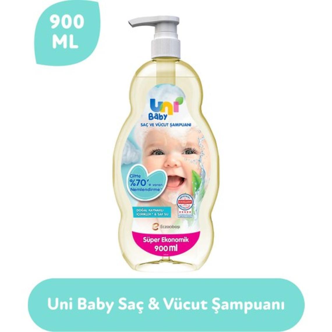 Uni Baby Saç ve Vücut Şampuan 900 ml