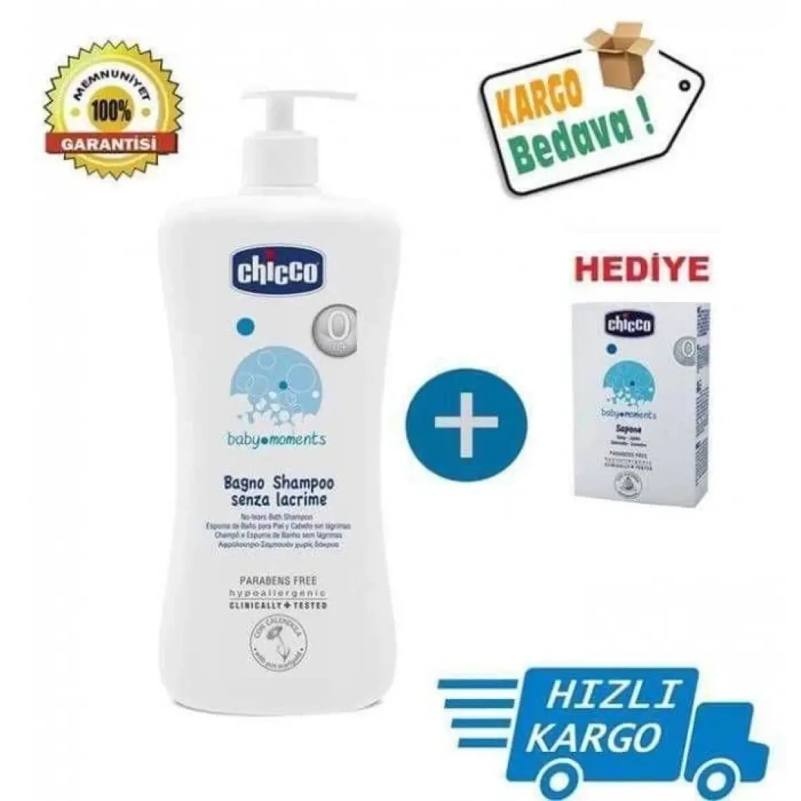 Chicco Göz Yakmayan Saç ve Vücut Şampuanı 750ml