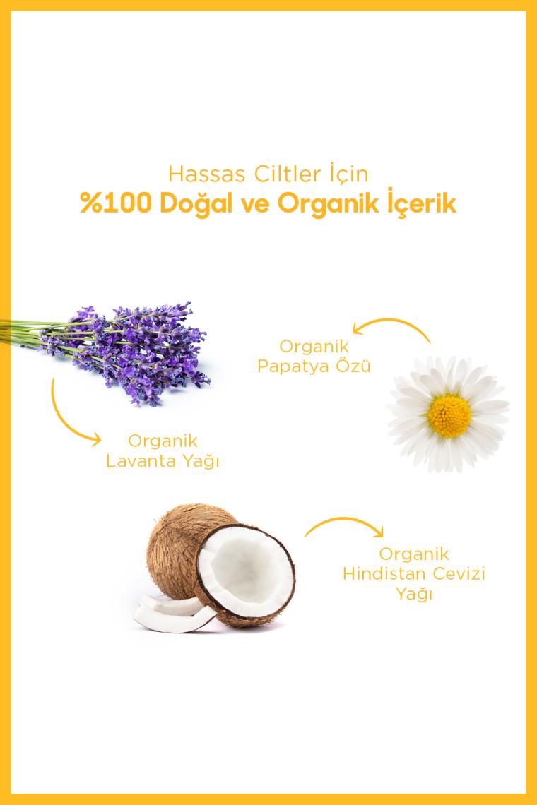 Konak Önleyici Bebek Yenidoğan Köpük Şampuanı %100 Doğal Organik Içerikli Parabensiz Vegan 150ml
