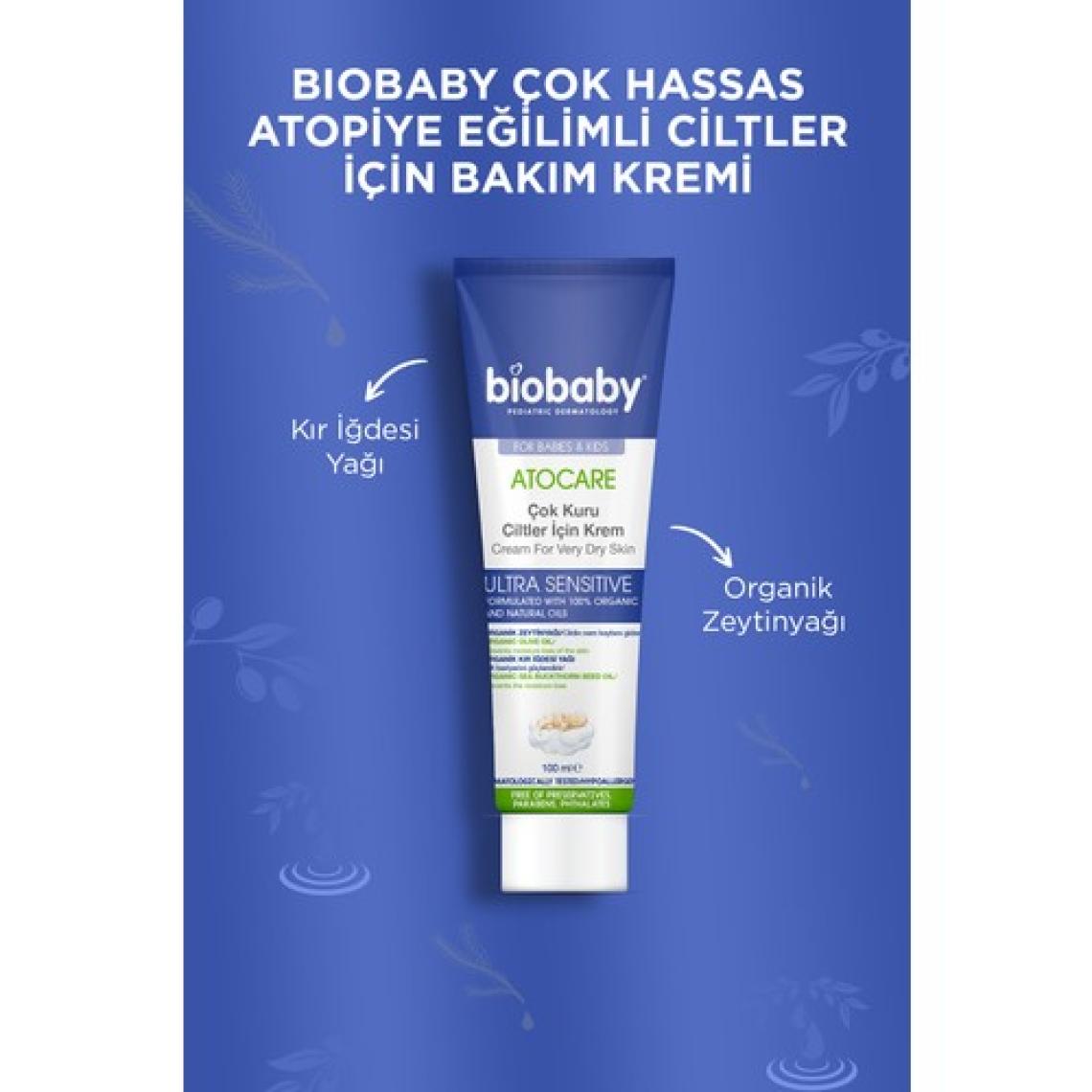 Biobaby Kuru Ve Atopik Ciltler Için Şampuan 300 ml. + Krem 100 ml Çok Kuru Ciltler