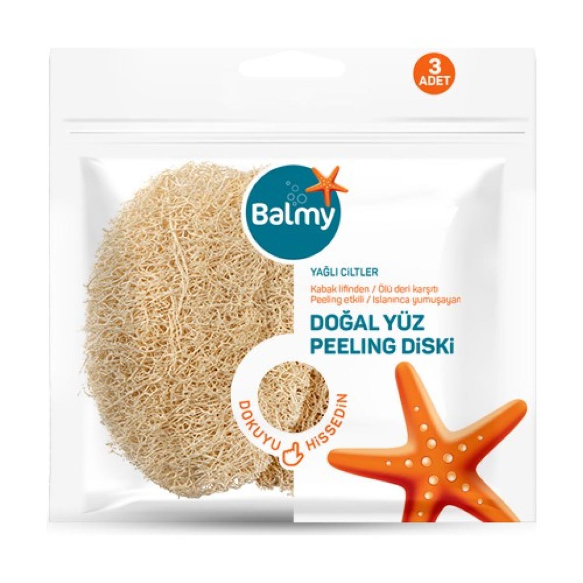 Balmy Doğal Kabak  Peeling Disk 3'lü Paket