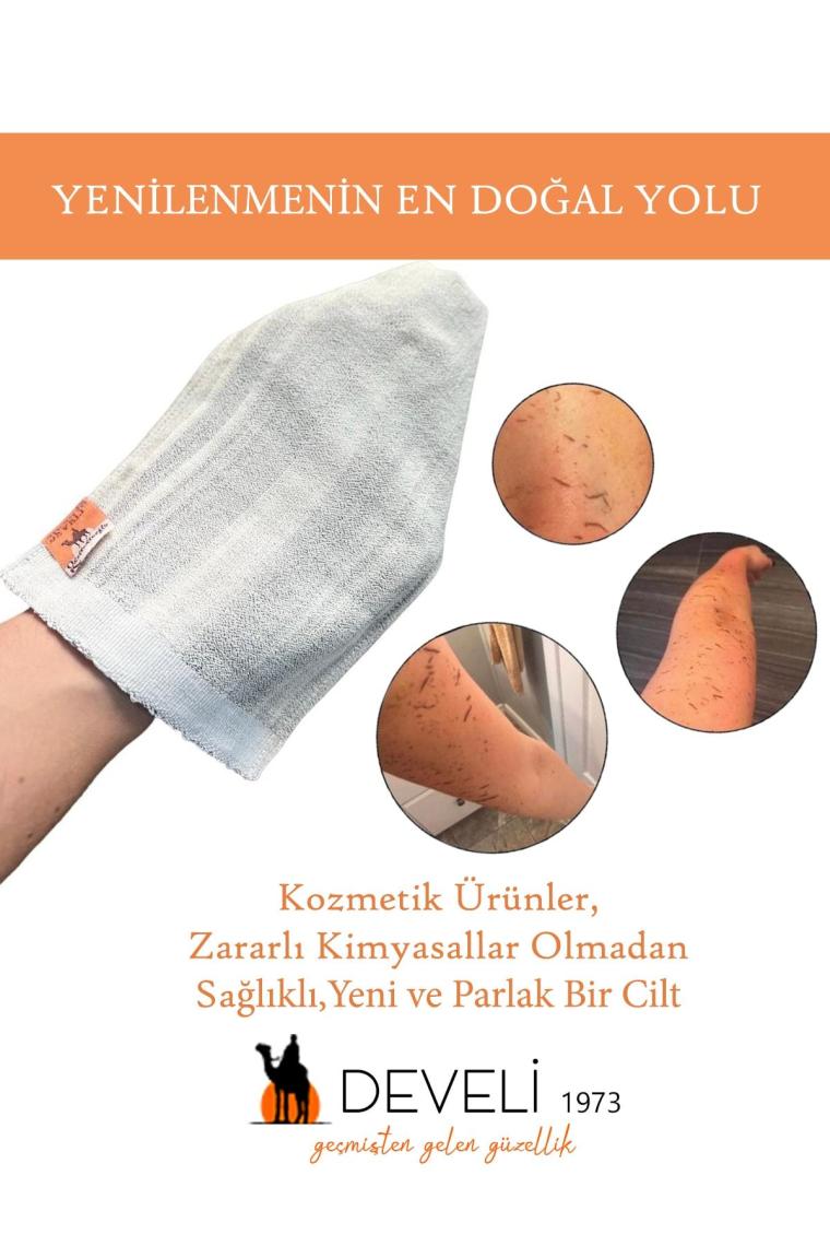 Develi 1973 Çift Taraflı Sert-Orta Sert Banyo Hamam Kesesi