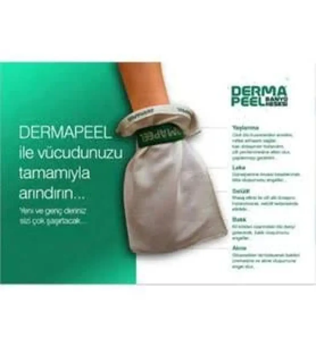 Dermapeel Doğal İpek Banyo Kesesi - Hassas Ciltler için Unisex, 1 Adet