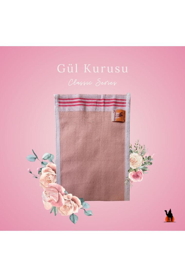 Develi Kese 1973 Sert Hamam & Banyo Kesesi -Gül Kurusu