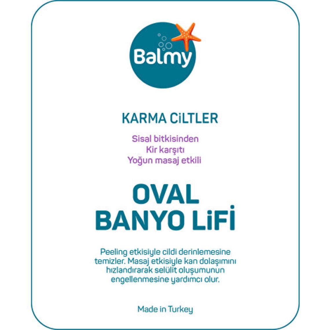 Balmy Doğal Banyo Lifi Oval