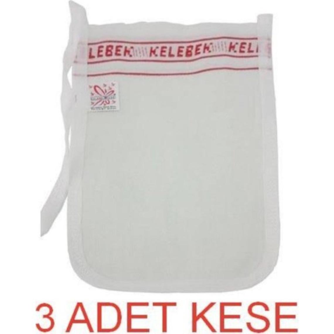 Hamam 3'lü Kelebek Kese Orta Sert & Banyo Kesesi