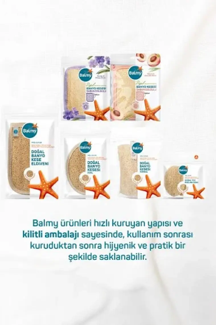 Doğal Banyo Kese Eldiveni Ve 6 Adet Peeling Disk