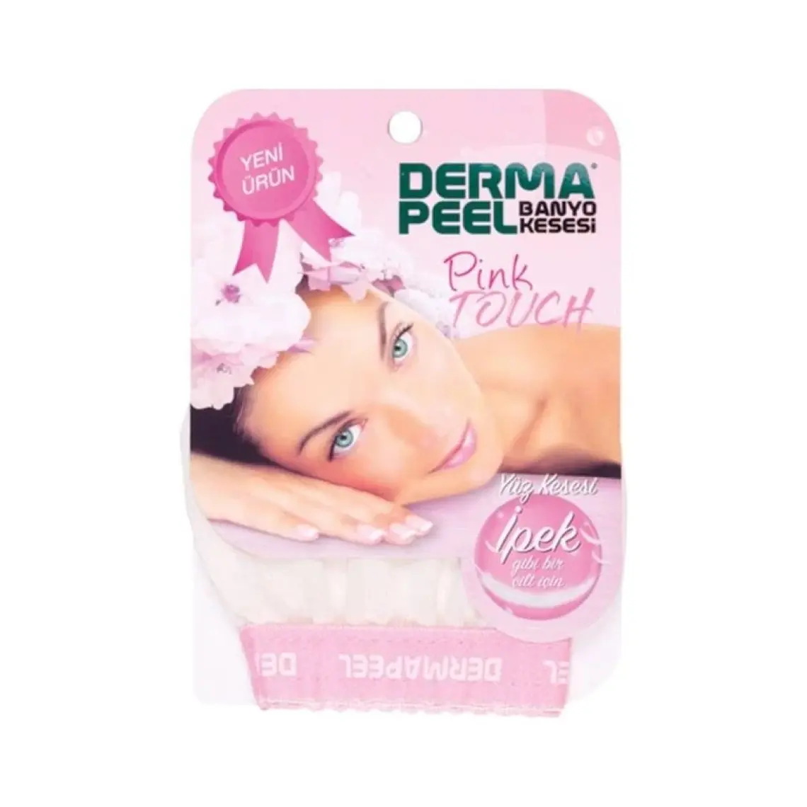 Dermapeel Kalın Banyo Kesesi + Pink Touch Yüz Kesesi Set
