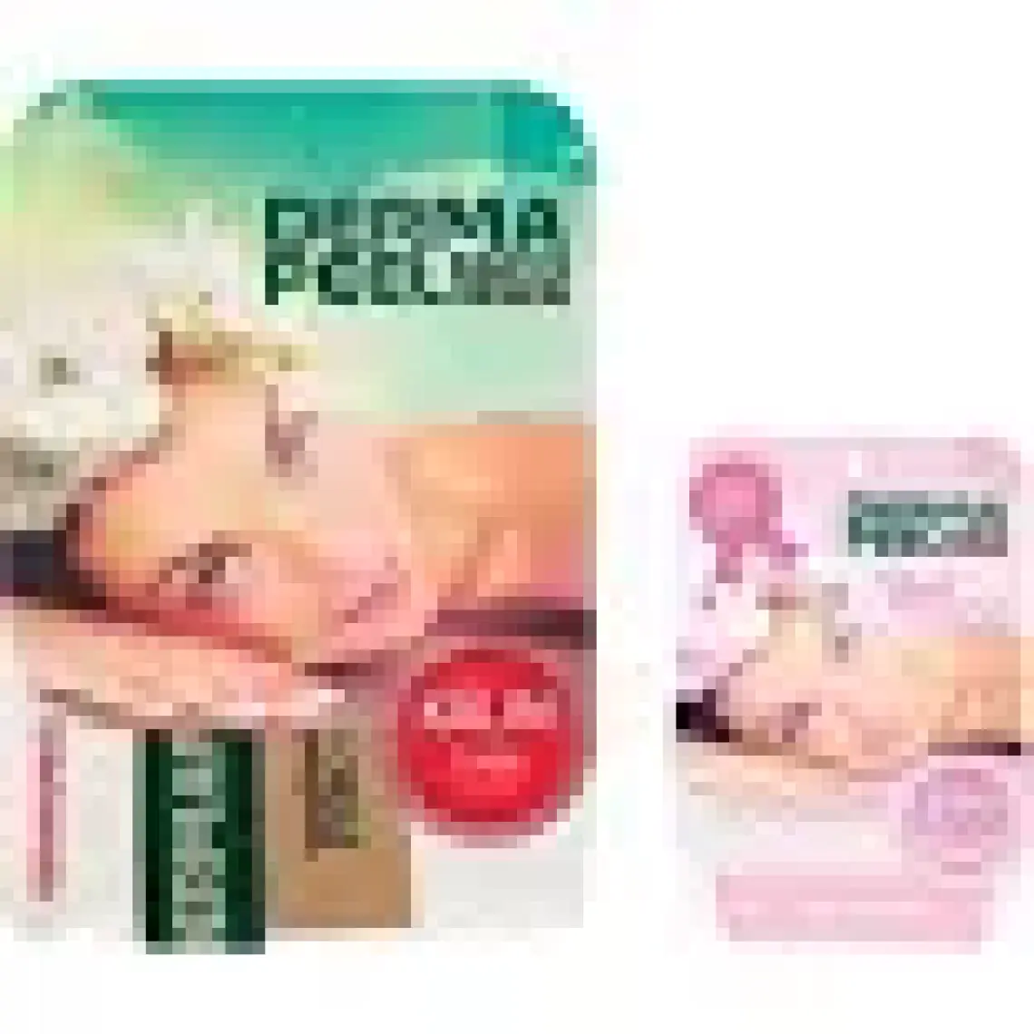 Dermapeel Kalın Banyo Kesesi + Pink Touch Yüz Kesesi Set