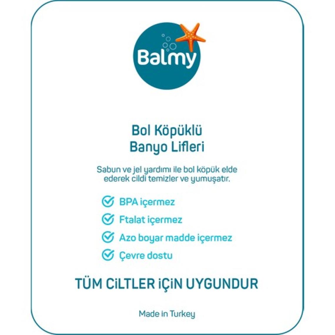 Balmy Saplı Banyo Lifi Sarı