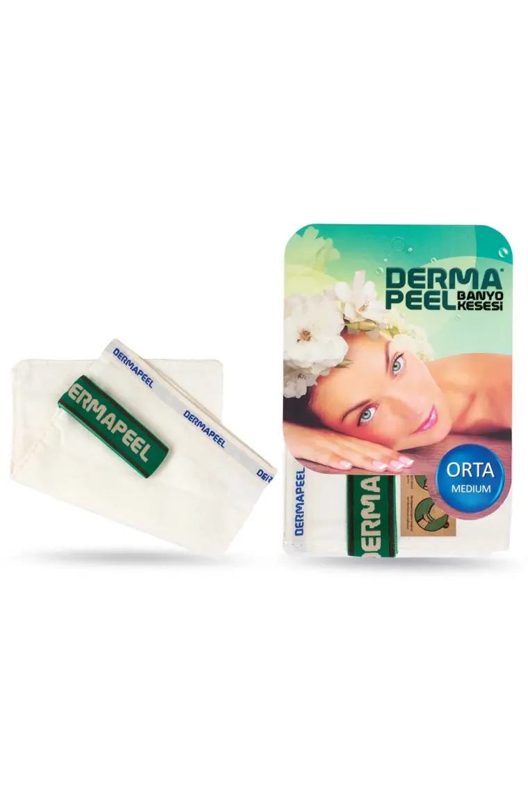 Dermapeel Orta Banyo Kesesi + Pink Touch Yüz Kesesi Set