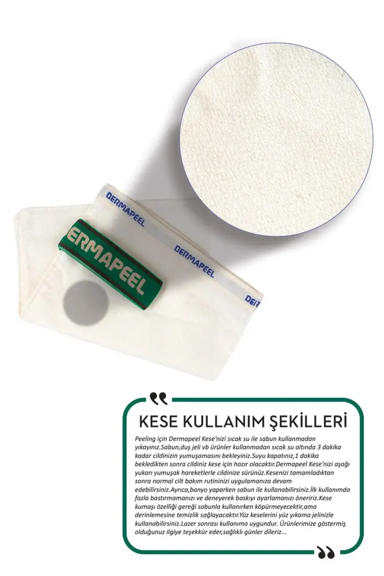 Dermapeel Orta Banyo Kesesi + Pink Touch Yüz Kesesi Set