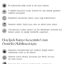 Ruiada +80 Factor Ekru Banyo Duş Kesesi Peeling Eldiveni %100 Floş İpek Premium Kadın Ve Erkekler İçin