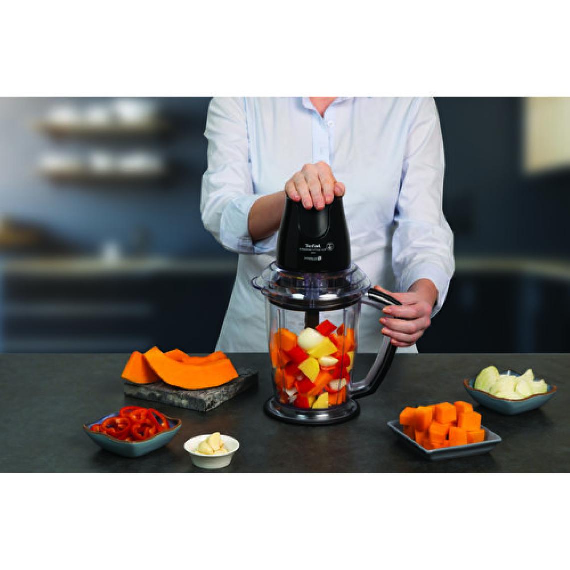 Tefal Masterchop Powelix Maxi XXL 500 W 4 Bıçaklı Doğrayıcı Siyah