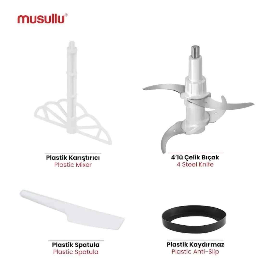 Musullu Doğrayıcı ve Öğütücü - 2 Litre (Dokunmatik) MSL-1227-2TS