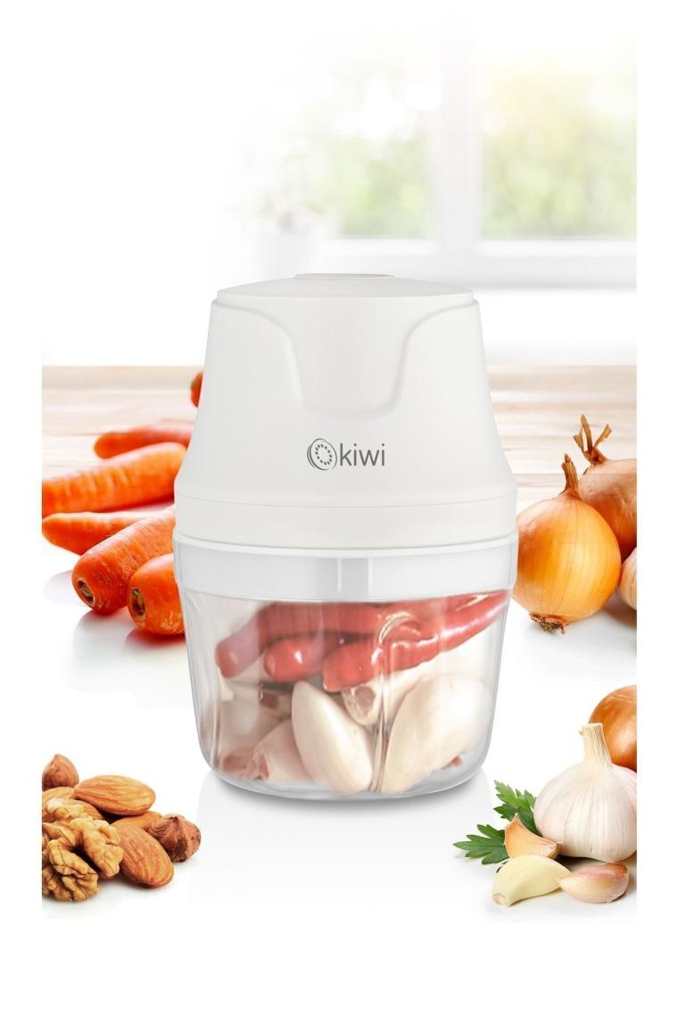 Kiwi Kc8203 3 Bıçaklı Şarjlı Gıda Doğrayıcı Blender - 350 ml