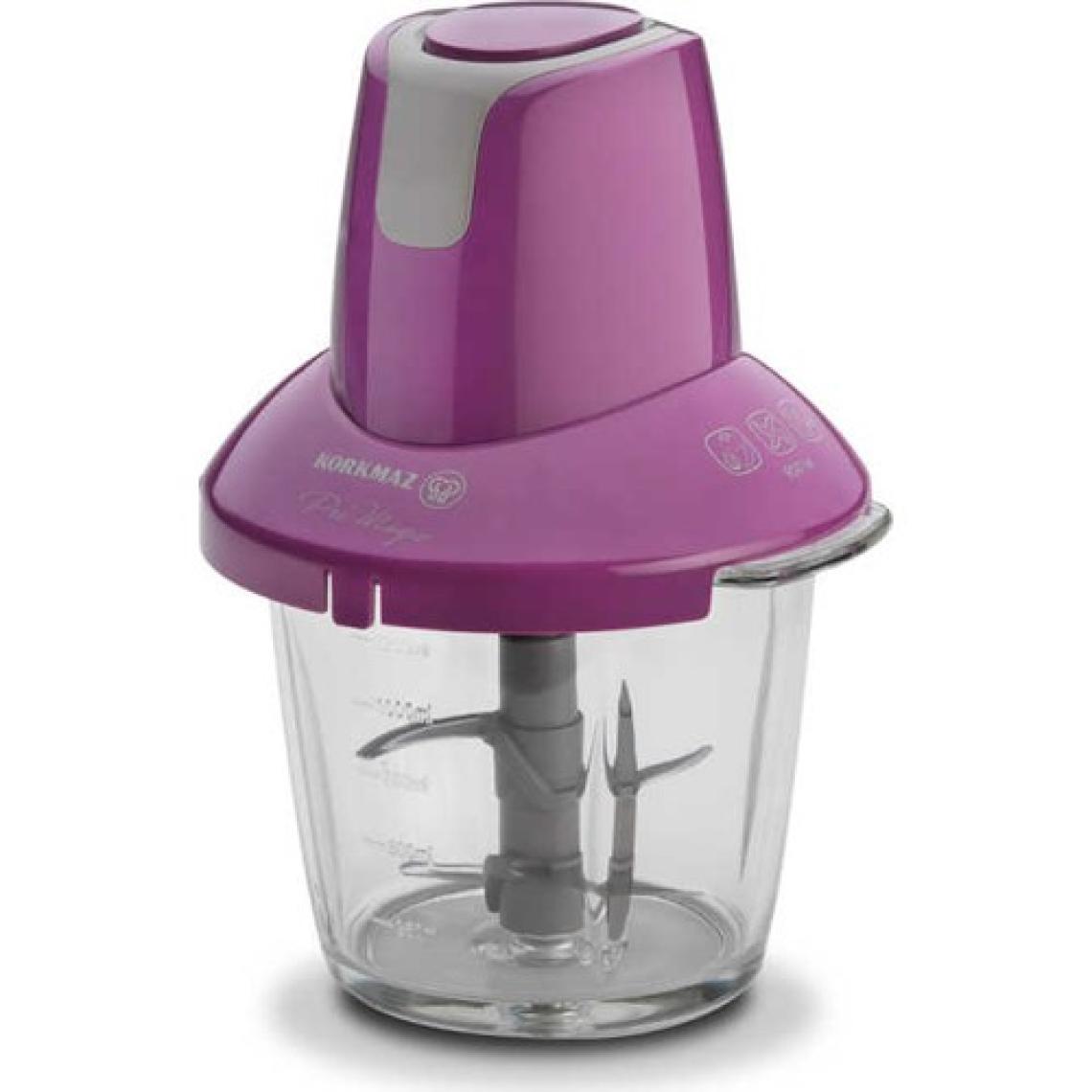 Korkmaz A460-03 Pro Magıc 4 Bıçaklı Cam Doğrayıcı Mor/Gri