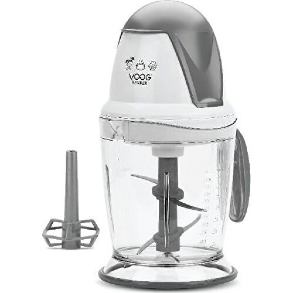 Voog Render Çift Bıçaklı Beyaz 500 W Doğrayıcı