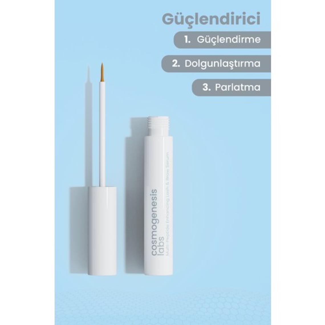 Cosmogenesis Labs Kaş & Kirpik Şekillendiren Güçlendiren Besleyici Serum 3ml Sıkı Dolgun Yoğun ve Canlı Görünüm