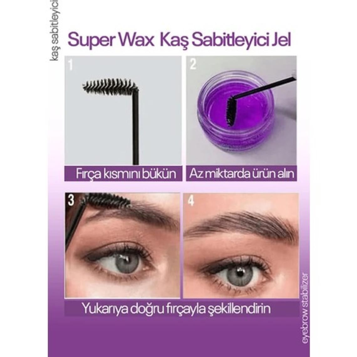 Acvit Kaş Sabitleyici Jel 50 ml - Suya ve Tere Dayanıklı, Doğal Görünümlü, Uzun Süre Kalıcı, Vitamin Takviyeli, Dermatolojik Olarak Test Edilmiştir