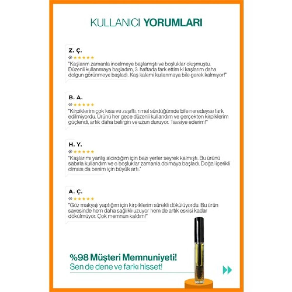 Wyess Organik Kaş Kirpik Bakım Yağı - Lavanta Yağı, Biberiye Yağı, E Vitaminli