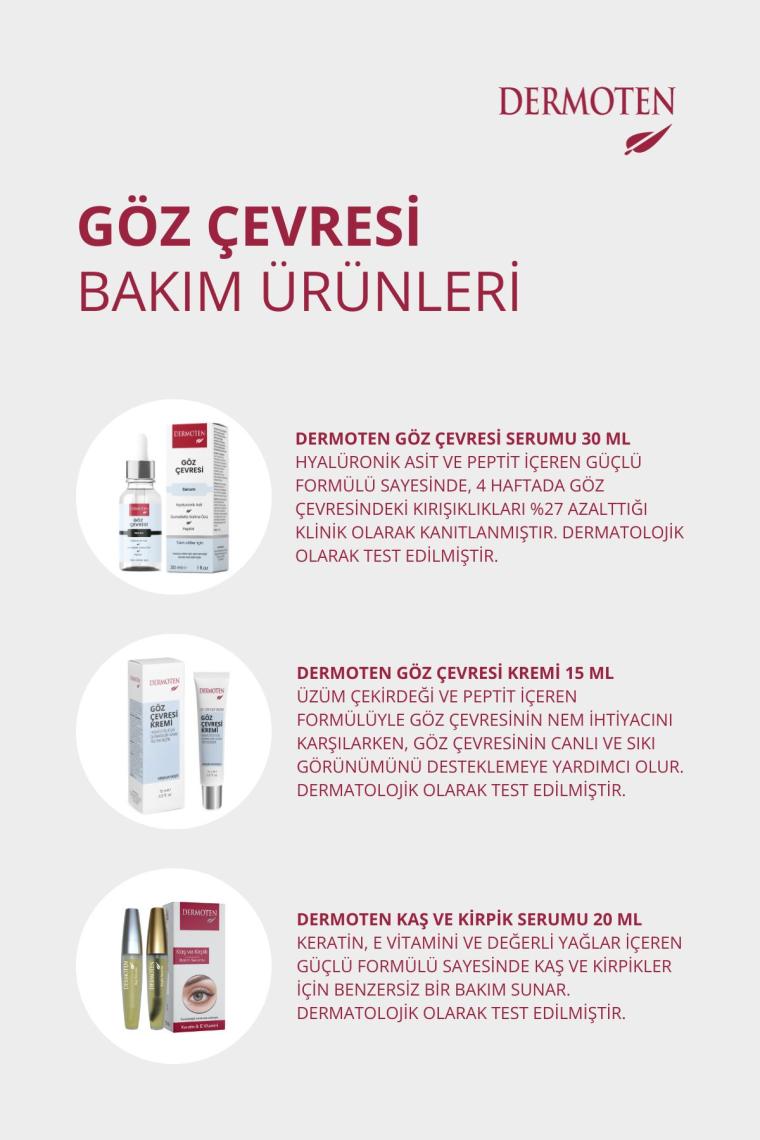 Kaş & Kirpik Bakım Serumu, Keratin, E Vitamini Ve Doğal Yağ Içerikli 20 ml