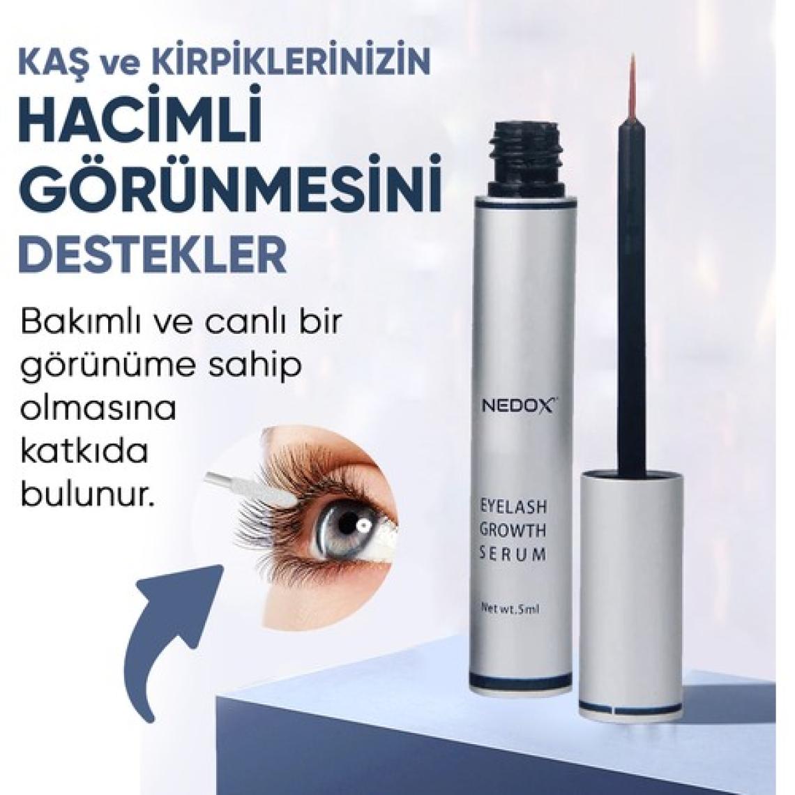 Nedox Kaş ve Kirpik Uzatıcı, Onarıcı, Besleyici ve Serum 5 ml