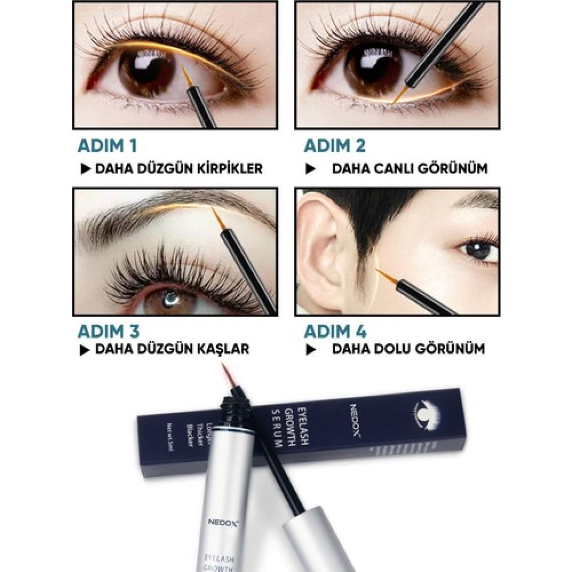 Nedox Kaş ve Kirpik Uzatıcı, Onarıcı, Besleyici ve Serum 5 ml