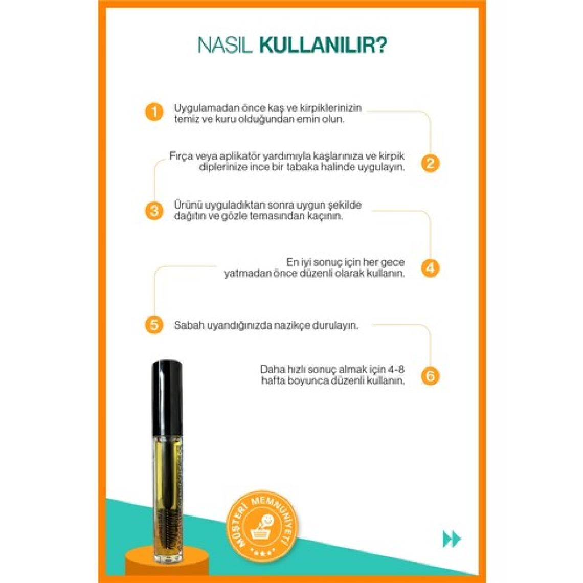 Wyess Organik Kaş Kirpik Bakım Yağı - Lavanta Yağı, Biberiye Yağı, E Vitaminli