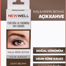 New Well Make Over Kaş ve Kirpik Boyası Açık Kahve